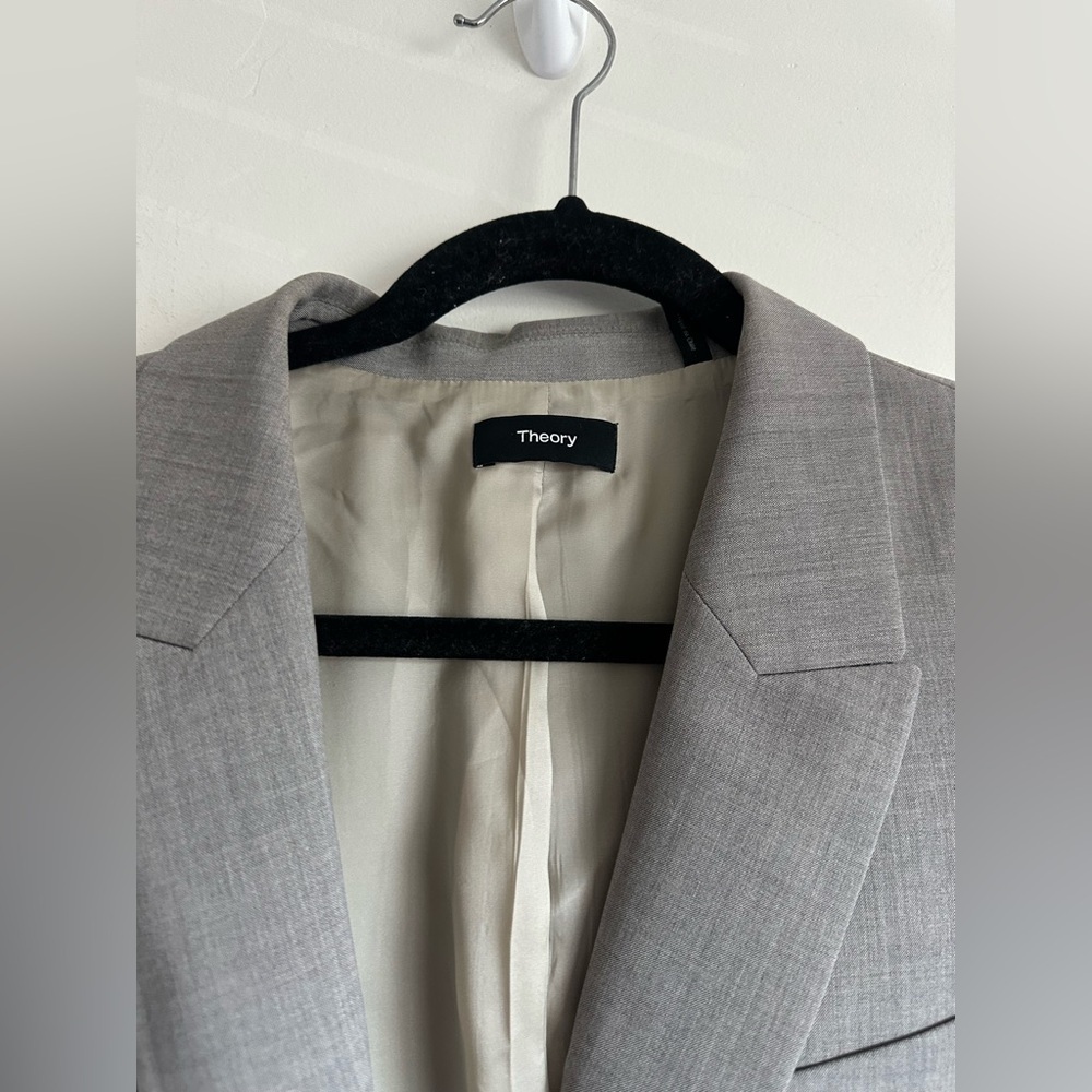 Like New Theory mélange effect Wool blazer Size 12 - Picture 5 of 8